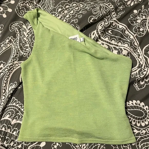 Princess Polly - Moda one shoulder top green - Picture 3 of 5